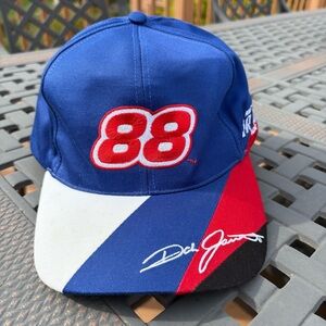 Blue Racing Cap with Red and White Accents. Dale Jarrett 88. NASCAR